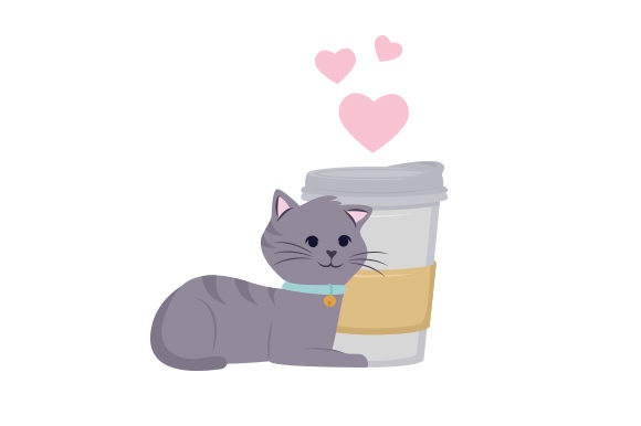 A Designer’s Take on the Cat Cuddling Coffee Cup Embroidery File