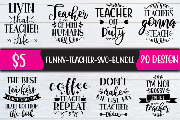A Professional's Review of the Funny Teacher SVG Bundle