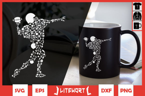 Crafting Professional Graphics with Football Player Doodles