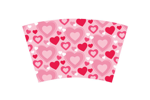 Heart Print Hot Cup Wrap: A Crafts & Cups Amp Asset for Casual Branding