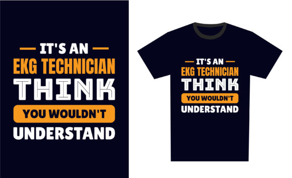 The EKG Technician Typography Design as a Powerful Graphic for Tumbler Wraps